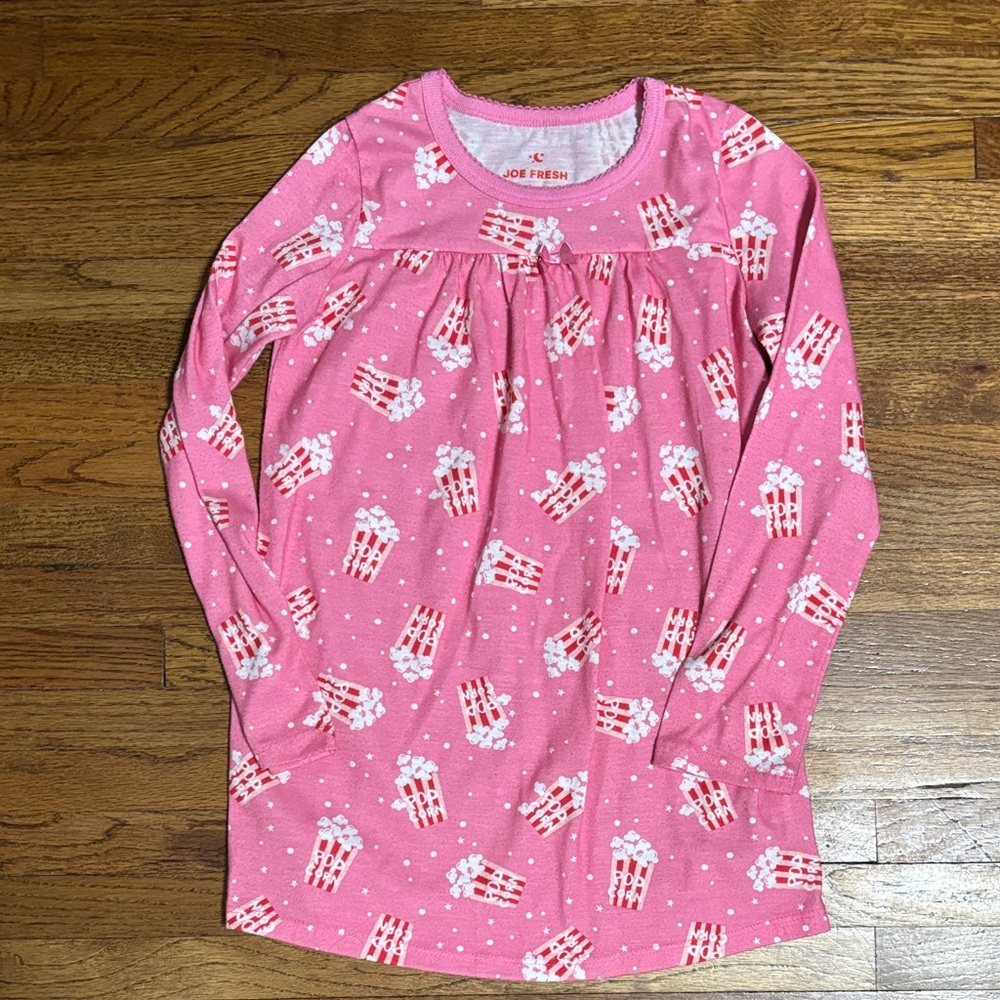 Joe Fresh pink popcorn nightgown size S / 6